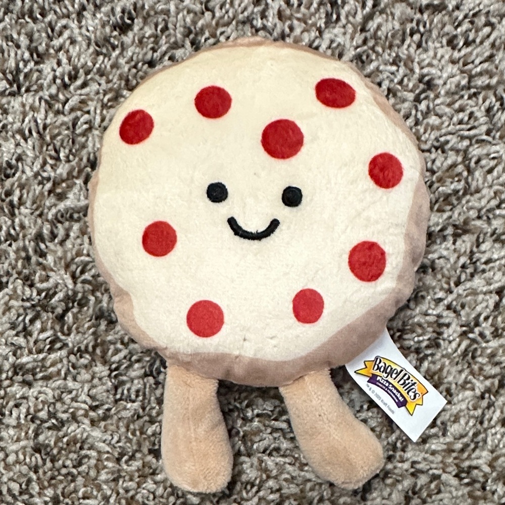 Cream and Red Polka Dot Plush Toy